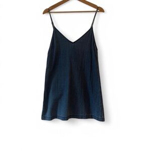 Aritzia Wilfred Free denim slip dress
